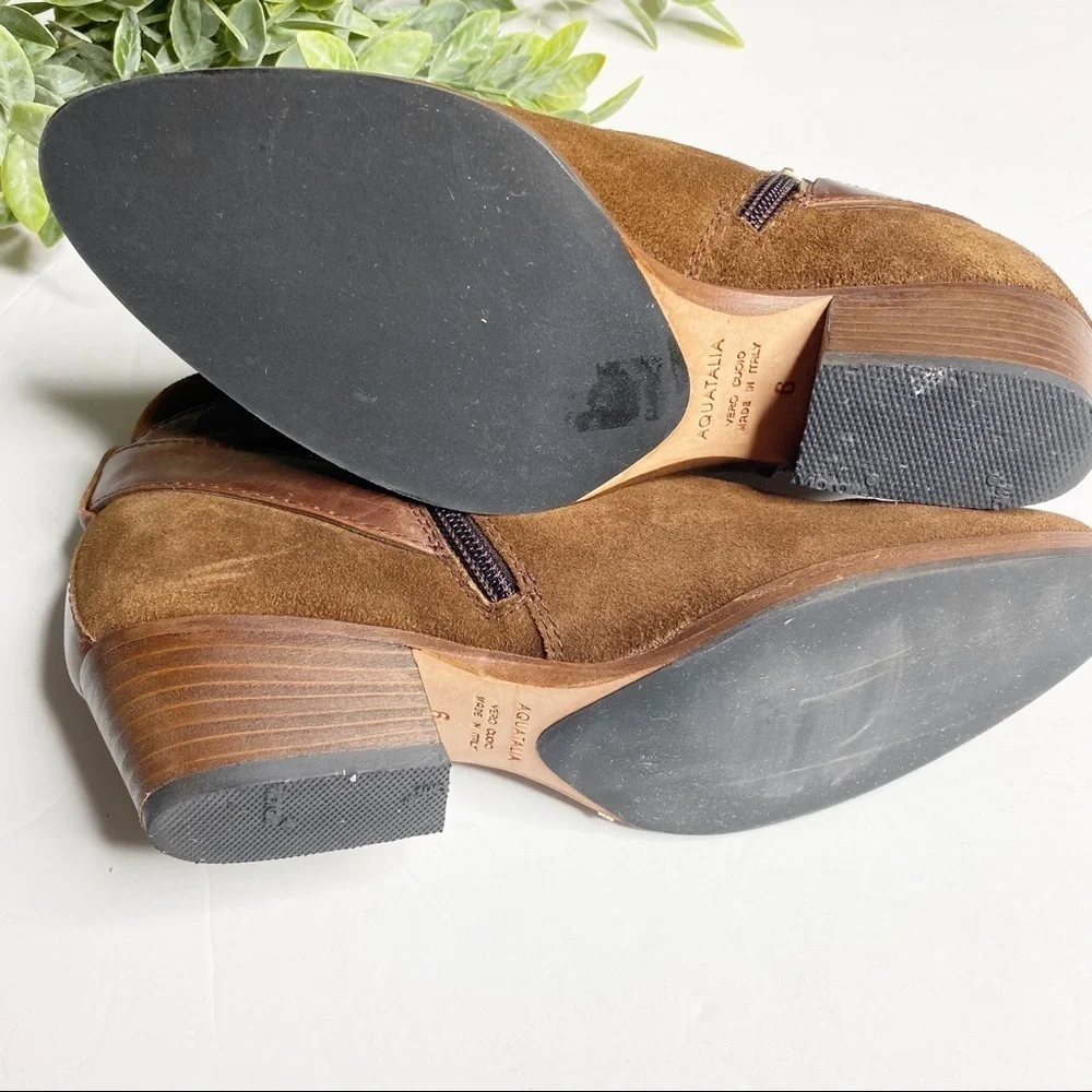 Aquatalia- “Farin” Weatherproof Suede Ankle Boots